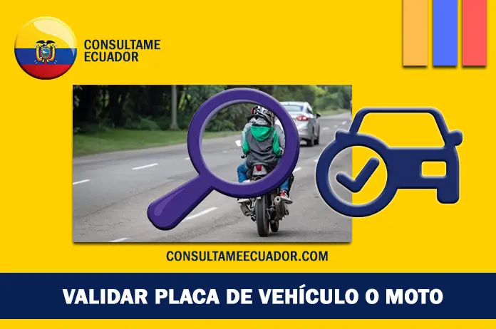 Validar placa de vehículo ó moto en Ecuador